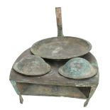 Han Dynasty Chinese Bronze Food Warmer