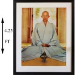 Contemporary Color Photograph of Buddhist Priest