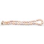 SW-Perlenkette, multicolor, Maße der Perlen ca. 13x9 mm, sehr gute Qualität, Gesamtlänge ca. 45,5 c