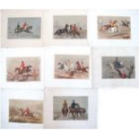 Herring, John Frederick (1795-1865) 8 Lithographien "Herrings Sporting Sketches" mit verschiedenen