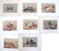 Herring, John Frederick (1795-1865) 8 Lithographien "Herrings Sporting Sketches" mit verschiedenen 