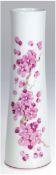 Vase, Volkstedt, floraler Dekor in Form eines Blütenzweiges, H. 27 cm