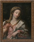 Trevisani, Francesco (1656 Capodistria- 1746 Rom) Umkreis "Heilige Margarete mit dem Drachen", Öl/L
