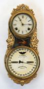 Wanduhr "Ithaca Calendar Clock Co.", 2. H. 19. Jh., H.B. Horton's Patents 1865/66, Herst. Ithaca, N