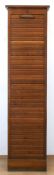 Rolladenschrank, um 1920, Eiche, Jalousieverschluß, 180x48x38 cm