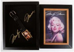 Fossil-Damenarmbanduhr "Marilyn Monroe", Limited Edition, Design 1995, Quarz, Zifferblatt mit Foto 