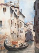 Gassmann (um 1900) "Ansicht von Venedig", Aquarell, signiert und datiert 1902 u.r., 26,5x17,5 cm, h