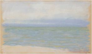 Hauptmann, Ivo (1886 Erkner-1973 Hamburg/Dresden) "Strand von Hiddensee", Pastell/Papier, sign. u.r