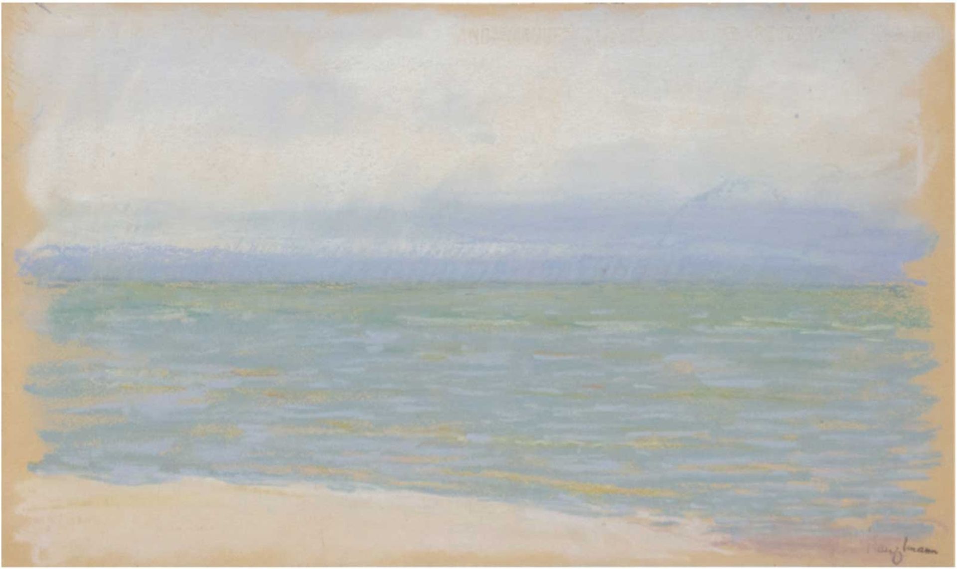 Hauptmann, Ivo (1886 Erkner-1973 Hamburg/Dresden) "Strand von Hiddensee", Pastell/Papier, sign. u.r