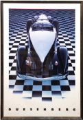 Plakat "1933 Duesenberg-Modell SJ Speedster", Farboffset, Fotografie Cindy Lewis, Design Phil Carro