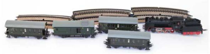 HO Eisenbahn, Märklin Zugpackung 3103, im Originalkarton (Vollständigkeit nicht geprüft), bespielt