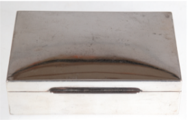 Zigarettendose, 925er Silber, innen mit Holz ausgekleidet, 3,5x12,3x8,5 cm