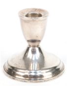 Kerzenleuchter, Duchin Creation, 925er Silber, beschwerter Stand, Gebrauchspuren, H. 8 cm