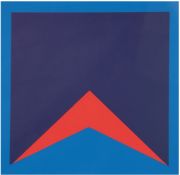 Gaul, Winfred (1928 Düsseldorf-2003 ebenda)"Geometrische Abstraktion in Blau, Rot und Violett",