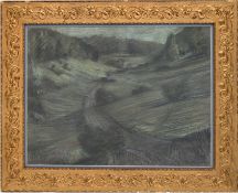 Heinsohn, Alfred (1875 Hamburg-1927 Hamburg) "Landschaft", Pastell/ Papier, WVZ-Nr. HZ 133, sign. u