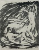 Köglsperger, Adolf (1891-1960) "Erotisches Paar", Grafik, monogr. u.r., 22,5x16,5 cm, hinter Glas i