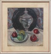 Bekking, Daniel (1906 Harlem-1973 Amsterdam) "Stilleben mit Früchten und Deckelglas", Öl/Lw., unsig
