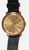 Damenarmbanduhr "International Watch Co.", Automatic, 750er GG, goldfarbenes Zifferblatt