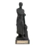 Iffland, Franz (1862-1935) "Der Schmied", Bronze, dunkel patiniert, rückseitig signiert, Gießereist