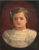 Nöthe, C. (Maler des 20. Jh.) "Mädchenporträt", Öl/Lw., sign. u.r., min. Farbverluste, 47x34 cm, un