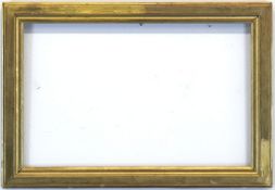 Rahmen, Berliner Leiste, blattvergoldet, Falzmaß 34,5x53,5, Außenmaß 42x61 cm