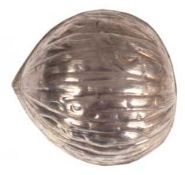 Pillendose in Form einer Walnuß, 925er Silber, punziert, ca. 15 g, L. 3,2 cm