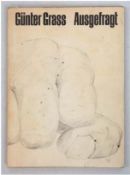 Günter Grass (1927 Danzig-2015 Lübeck) Buch "Ausgefragt-Gedichte und Zeichnungen", mit Widmung für 