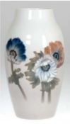 Vase, Bing & Gröndahl, polychromer Anemonendekor, H. 25,5 cm