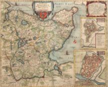 Karte "Landtcarte von dem Lande Wageren welches ist das Ostertheil von Holstein.-Anno 1651", kolori