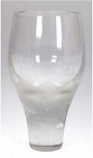 Vase "Lotus", Rosenthal, farbloses Glas, signiert, H. 20,5 cm