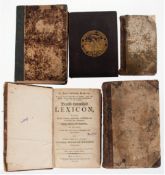 5 Antike Bücher, dabei  "Geographie für Kinder", Verlag Johann Christian Dietrich, Göttingen 1790, 