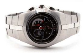 Armbanduhr "Seiko Arctura Kinetic", Chronograph, Automatic, Ref.-Nr. 7L22-0AA0, Edelstahl, schwarze