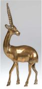 Figur "Stehende afrikanische Gazelle", Bronze, H. 28 cm