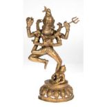 Shiva´s göttllicher Tanz, Indien, Bronze, Figuren auf Lotos