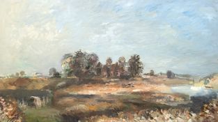 Metzkes, Harald (geb.1929  in Bautzen) "Landschaft in der Uckermark", Öl/Lw., signiert u.l. und dat