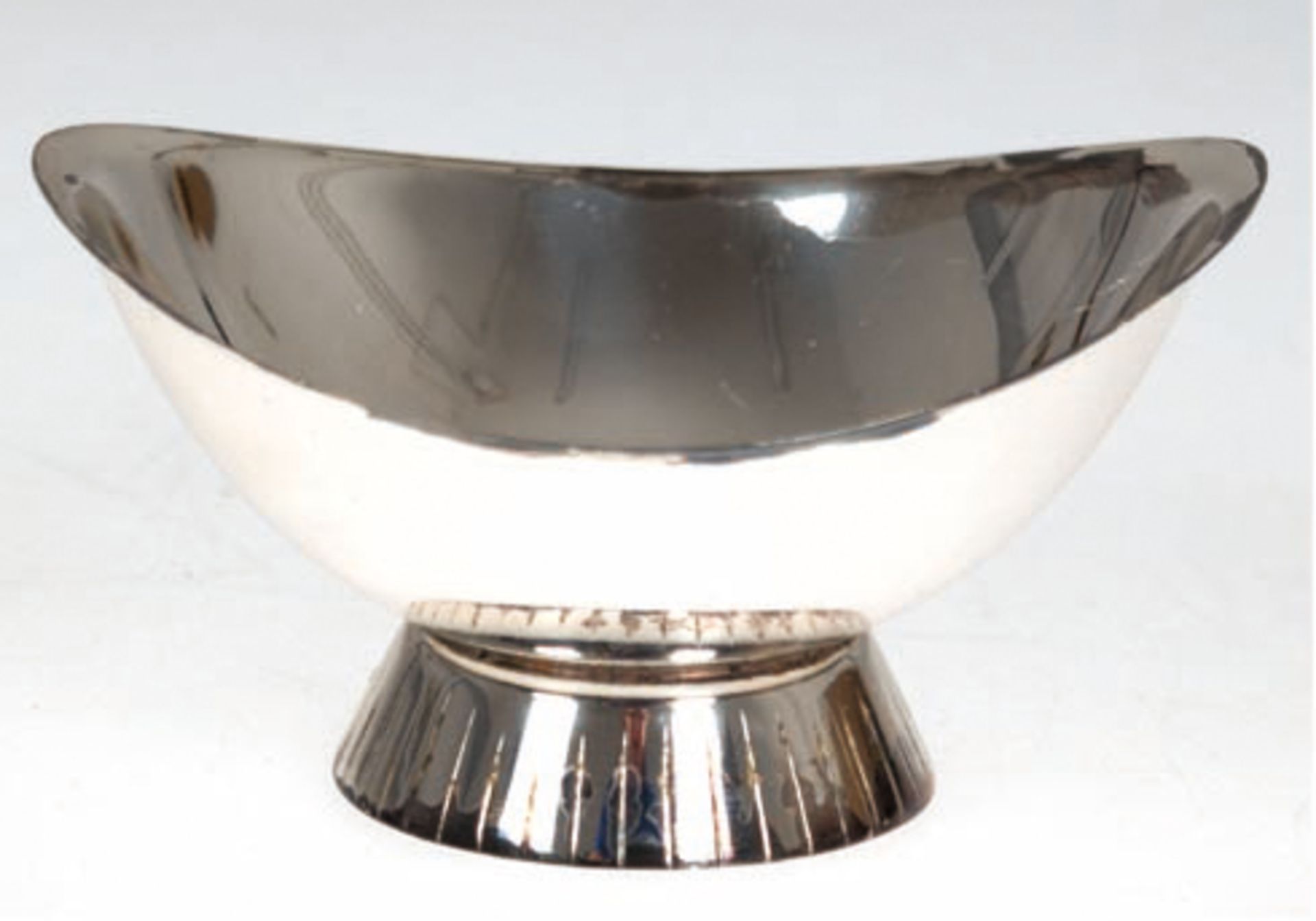 Kerzenleuchter, deutsch, 835er Silber, punziert, 76 g, Schalenform, 5x10,5x9,5 cm