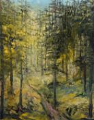 Perriad (Impressionist des 20. Jh.) "Waldlandschaft", Öl/Lw., sign. u.r., dat. 1964, 74x54 cm, Rahm