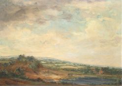 Gatermann, Karl (1883 Mölln-1959 Ratzeburg) "Blick auf Ratzeburger See", Öl/Lw., sign. u.l., 68x90 