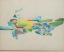 Akai, Fujio (geb. 1945 Padang/Sumatra) "Abstrakte Komposition II", Aquarell, sign. u. dat. 1980 u.r