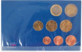 Euro Sondersatz Münzen-Portugal, Prägung der Erstausgabe 1999-2002, durchgängig Jahreszahl 2002, En