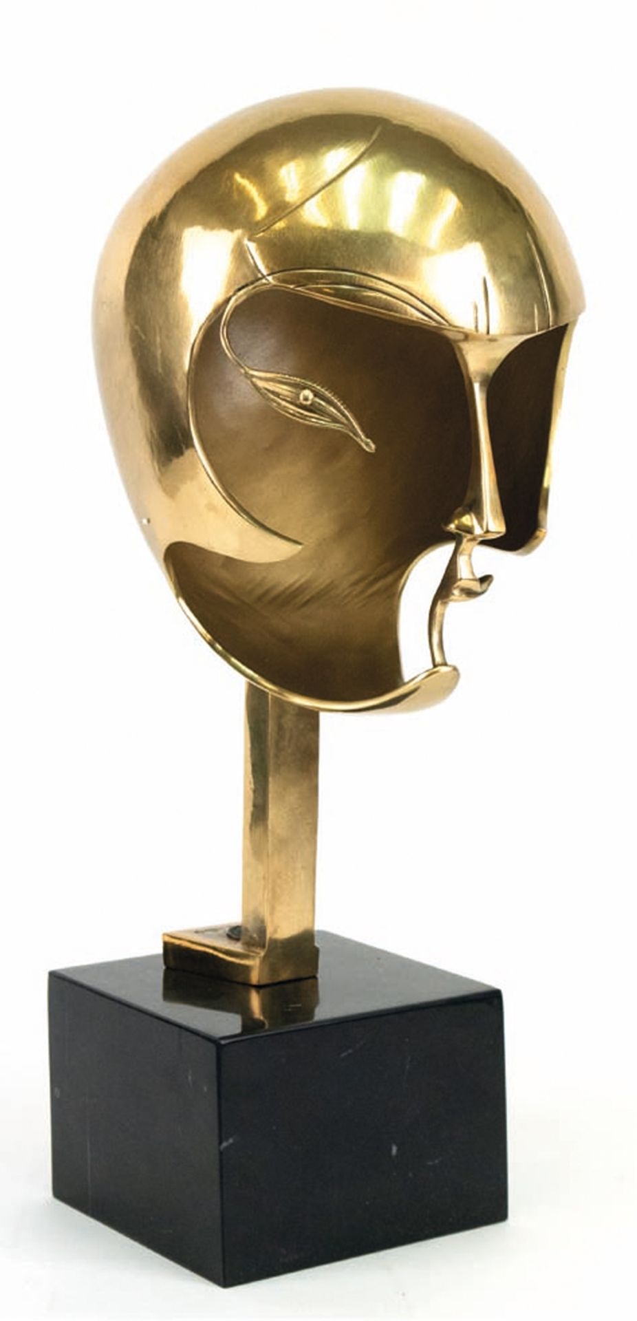 Bronze-Kopfbüste "Kiki de Montparnasse", Nachguß, polierte Bronze, bezeichnet "Gargallo", Pariser G