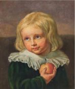 Cornelius, Peter von (Zuschreibung) "Der kleine Apfeldieb", Öl/Hp., unsign., leichte Farbabpl., 37x