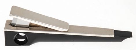Zigarrenabschneider, Pfeilring Solingen, Metall mit 925er Silbermontierung, L. 14 cm