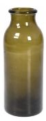 Vorratsgefäß, 19. Jh., grünes Waldglas, hochgewölbter Boden, H. 22,5 cm
