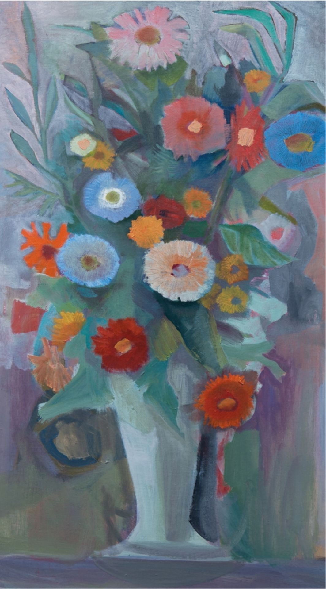 Palinkas, Heiner (1913 Lehe-2004 Berlin) "Blumenstilleben", Öl/Lw., unsign., rückseitig Nachlaßstem