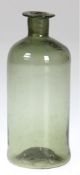 Arzneiflasche, 19. Jh., grünes Waldglas, hochgewölbter Boden mit Abriß, H. 12,5 cm