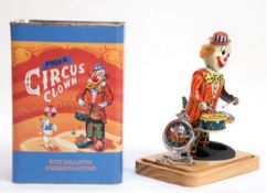 Fossil-Taschenuhr mit Blechspielzeug "Circus Clown ", limitierte Auflage, Taschenuhr an Kette mit d
