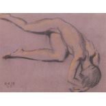 Niederer, Gen eigentlich Walter Eugen (1881 Stuttgart-1957 Basel) "Akt", Zeichnung, sign. u.l., und