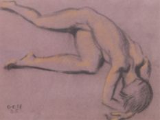 Niederer, Gen eigentlich Walter Eugen (1881 Stuttgart-1957 Basel) "Akt", Zeichnung, sign. u.l., und