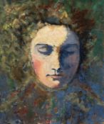 Koch-Stetter, Dora (1881 Bayreuth-1968 Ahrenshoop-Althagen) "Porträt einer jungen Frau, vermutlich 